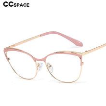 Load image into Gallery viewer, 48157 Plastic Titanium Metal Glasses Frames Cat Eye Ultralight Men Women Optical Computer Glasses