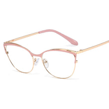 Load image into Gallery viewer, 48157 Plastic Titanium Metal Glasses Frames Cat Eye Ultralight Men Women Optical Computer Glasses