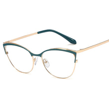 Load image into Gallery viewer, 48157 Plastic Titanium Metal Glasses Frames Cat Eye Ultralight Men Women Optical Computer Glasses