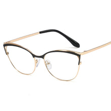 Load image into Gallery viewer, 48157 Plastic Titanium Metal Glasses Frames Cat Eye Ultralight Men Women Optical Computer Glasses