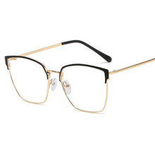 Carica l&#39;immagine nel visualizzatore di Gallery, 48161 Cat Eye Anti Blue Light Metal Glasses Frames Women Optical  Computer EyeGlasses