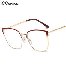 Carica l&#39;immagine nel visualizzatore di Gallery, 48161 Cat Eye Anti Blue Light Metal Glasses Frames Women Optical  Computer EyeGlasses