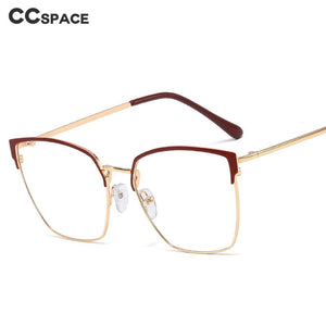 48161 Cat Eye Anti Blue Light Metal Glasses Frames Women Optical  Computer EyeGlasses