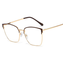Carica l&#39;immagine nel visualizzatore di Gallery, 48161 Cat Eye Anti Blue Light Metal Glasses Frames Women Optical  Computer EyeGlasses