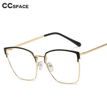 Carica l&#39;immagine nel visualizzatore di Gallery, 48161 Cat Eye Anti Blue Light Metal Glasses Frames Women Optical  Computer EyeGlasses