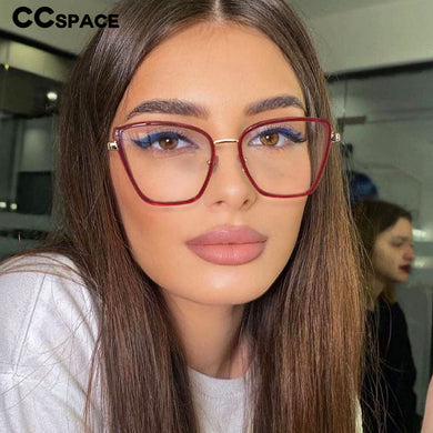 48162 Retro Anti Blue Light Glasses Frames Simple Men Women Optical Computer Glasses