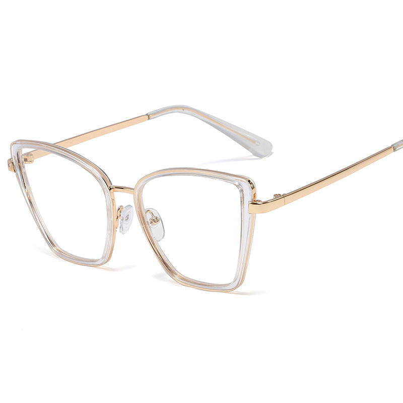 48162 Retro Anti Blue Light Glasses Frames Simple Men Women Optical Computer Glasses