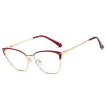 Carica l&#39;immagine nel visualizzatore di Gallery, 48165 Cat Eye Ultralight Glasses Frames Retro Men Women Optical Computer Glasses