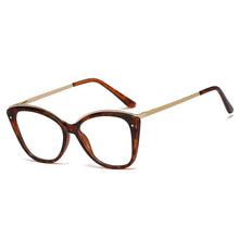 Load image into Gallery viewer, 48168 Square Plastic Titanium Anti-blue Light Glasses Frames Ultralight Cat Eye Men Women Optical Computer EyeGlasses