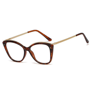 48168 Square Plastic Titanium Anti-blue Light Glasses Frames Ultralight Cat Eye Men Women Optical Computer EyeGlasses