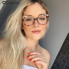 Load image into Gallery viewer, 48168 Square Plastic Titanium Anti-blue Light Glasses Frames Ultralight Cat Eye Men Women Optical Computer EyeGlasses