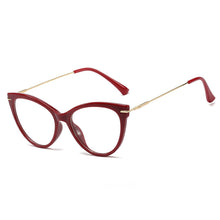 Load image into Gallery viewer, 48174  Cat Eye Round Anti-blue Light Optical Glasses Frames Retro Women Computer EyeGlasses