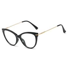 Load image into Gallery viewer, 48174  Cat Eye Round Anti-blue Light Optical Glasses Frames Retro Women Computer EyeGlasses