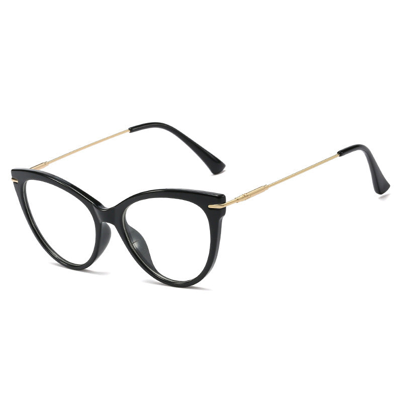 48174  Cat Eye Round Anti-blue Light Optical Glasses Frames Retro Women Computer EyeGlasses