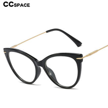 Load image into Gallery viewer, 48174  Cat Eye Round Anti-blue Light Optical Glasses Frames Retro Women Computer EyeGlasses