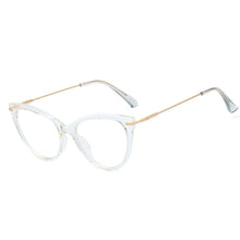 Load image into Gallery viewer, 48174  Cat Eye Round Anti-blue Light Optical Glasses Frames Retro Women Computer EyeGlasses