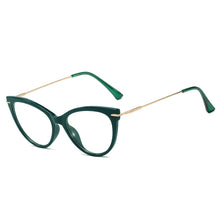 Load image into Gallery viewer, 48174  Cat Eye Round Anti-blue Light Optical Glasses Frames Retro Women Computer EyeGlasses