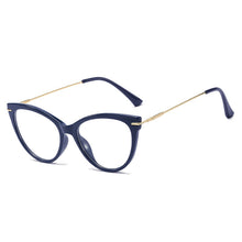 Load image into Gallery viewer, 48174  Cat Eye Round Anti-blue Light Optical Glasses Frames Retro Women Computer EyeGlasses
