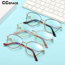 Load image into Gallery viewer, 48177 Retro Cat Eye Metal Optical Glasses Frames Women Ultralight Computer Glasses