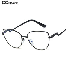 Load image into Gallery viewer, 48177 Retro Cat Eye Metal Optical Glasses Frames Women Ultralight Computer Glasses