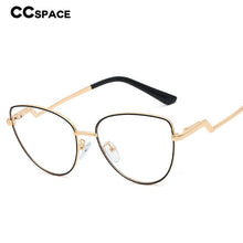 Load image into Gallery viewer, 48177 Retro Cat Eye Metal Optical Glasses Frames Women Ultralight Computer Glasses