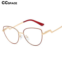 Load image into Gallery viewer, 48177 Retro Cat Eye Metal Optical Glasses Frames Women Ultralight Computer Glasses
