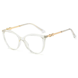 48179 TR90 Anti-Blue Light Cat Eye Glasses Frames Spring Legs Retro Men Women Optical Computer EyeGlasses