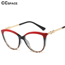 Load image into Gallery viewer, 48179 TR90 Anti-Blue Light Cat Eye Glasses Frames Spring Legs Retro Men Women Optical Computer EyeGlasses