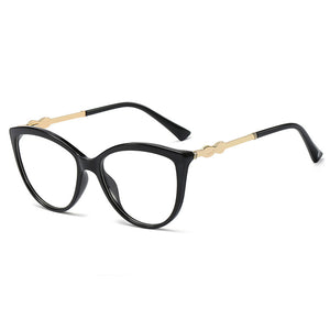 48179 TR90 Anti-Blue Light Cat Eye Glasses Frames Spring Legs Retro Men Women Optical Computer EyeGlasses
