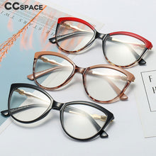 Load image into Gallery viewer, 48179 TR90 Anti-Blue Light Cat Eye Glasses Frames Spring Legs Retro Men Women Optical Computer EyeGlasses
