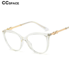 Load image into Gallery viewer, 48179 TR90 Anti-Blue Light Cat Eye Glasses Frames Spring Legs Retro Men Women Optical Computer EyeGlasses