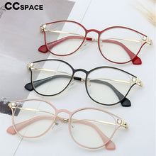 Load image into Gallery viewer, 48181 Cat Eye Diamond Anti-Blue Light Metal Glasses Frames Men Women Optical Computer Glasses