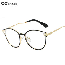 Load image into Gallery viewer, 48181 Cat Eye Diamond Anti-Blue Light Metal Glasses Frames Men Women Optical Computer Glasses