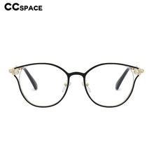 Load image into Gallery viewer, 48181 Cat Eye Diamond Anti-Blue Light Metal Glasses Frames Men Women Optical Computer Glasses