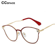 Load image into Gallery viewer, 48181 Cat Eye Diamond Anti-Blue Light Metal Glasses Frames Men Women Optical Computer Glasses