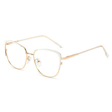 Load image into Gallery viewer, 48183 Anti-blue light Cat Eye Metal Glasses Frames Men Women Optical Computer EyeGlasses