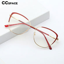 Load image into Gallery viewer, 48183 Anti-blue light Cat Eye Metal Glasses Frames Men Women Optical Computer EyeGlasses