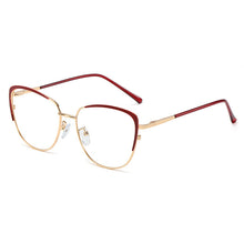 Load image into Gallery viewer, 48183 Cat Eye Retro Anti-blue light Metal Glasses Frames Men Women Optical Computer EyeGlasses