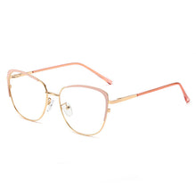 Load image into Gallery viewer, 48183 Cat Eye Retro Anti-blue light Metal Glasses Frames Men Women Optical Computer EyeGlasses