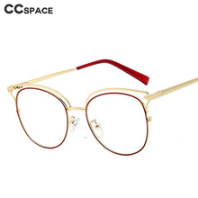 Load image into Gallery viewer, 48185 Anti-blue Light Vintage Cat Eye Metal Glasses Frames Men Women Optical Computer Glasses