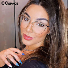 Load image into Gallery viewer, 48185 Anti-blue Light Vintage Cat Eye Metal Glasses Frames Men Women Optical Computer Glasses