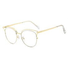 Load image into Gallery viewer, 48185 Anti-blue Light Vintage Cat Eye Metal Glasses Frames Men Women Optical Computer Glasses