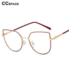 Load image into Gallery viewer, 48186 Cat Eye Anti BLue Light Metal Glasses Frames Men Women Optical  Computer Glasses