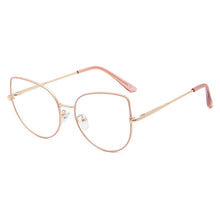 Load image into Gallery viewer, 48191 Anti Blue Light Women Optical Glasses Frames Vintage Cat Eye Metal Computer Glasses