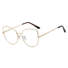 Load image into Gallery viewer, 48191 Anti Blue Light Women Optical Glasses Frames Vintage Cat Eye Metal Computer Glasses