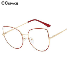 Load image into Gallery viewer, 48191 Anti Blue Light Women Optical Glasses Frames Vintage Cat Eye Metal Computer Glasses