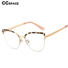 Load image into Gallery viewer, 48193 Vintage Cat Eye Anti-blue Light Metal Glasses Frames Men Women Optical  Computer Glasses