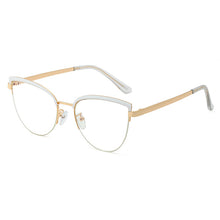 Load image into Gallery viewer, 48193 Vintage Cat Eye Anti-blue Light Metal Glasses Frames Men Women Optical Computer Glasses