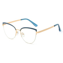 Load image into Gallery viewer, 48193 Vintage Cat Eye Anti-blue Light Metal Glasses Frames Men Women Optical  Computer Glasses