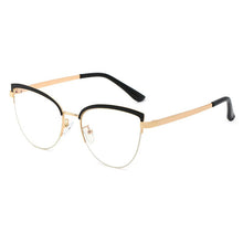 Load image into Gallery viewer, 48193 Vintage Cat Eye Anti-blue Light Metal Glasses Frames Men Women Optical  Computer Glasses